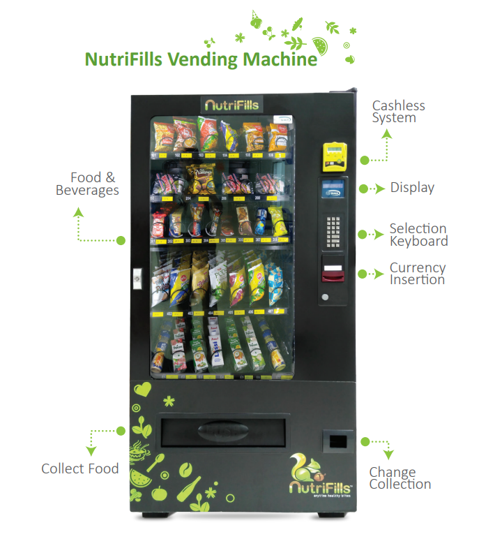 Automatic Snacks Vending Machine Healthy Food Vending Machine